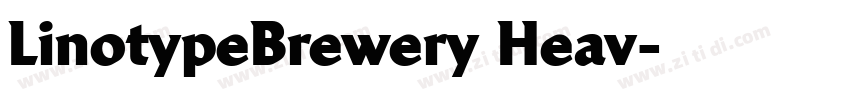 LinotypeBrewery Heav字体转换